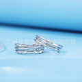 wholesale 925 Silver Original Jewelry Design Simple Adjustable Opening Couple Ring Valentine's Day Gift-0-3