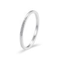 wholesale 999 Solid Silver Cold Minimalist Style Solid Closed Band Ring for Women Light Luxury High-End Sense Silver Tail Ring Cross-Border E-commerce-0-6