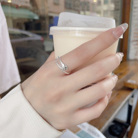 wholesale S925 Sterling Silver Chaocheng Chinese National Style Creative 3D Zodiac Snake Adjustable Ring Trendy and Versatile-1249J/approx. 1.6g Adjustable opening