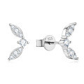 Sterling Silver Square Moissanite Stud Earrings for Women-0-22