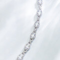 wholesale S925 Sterling Silver High-Version Full Diamond Women's Bracelet, Luxury Niche Minimalist Style with Large Zirconia Stones for Wholesale-0-3