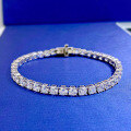wholesale Silver Plated 18K White Gold, New High-Carbon Diamond Full Diamond Bracelet 4mm by Zhuozhifan Jewelry-0-0