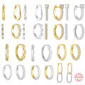 wholesale S925 silver curved wave two-tone diamond-accented ear cuff, a classic hot-seller and trendy INS earring-0-0