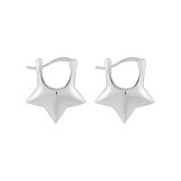 wholesale S925 Sterling Silver Minimalist Five-Point Star Ear Studs, Small and Niche Original Ins Style for Women-Silver 925 silver