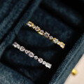 wholesale 925 Silver New Micro-Paved Zircon Slim Stackable Diamond Row Ring Tail Ring, Stylish and Trendy-0-1