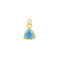 wholesale S925 Sterling Silver Waterdrop Colorful Zircon Necklace For Women, Elegant Pendant-A3415-Sea Blue/Single Pendant 925 Silver