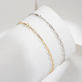 wholesale S925 Sterling Silver Versatile Paperclip Chain Link Anklet Set for Women, Beach Foot Jewelry Wholesale-0-3