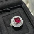 18k Gold Plated S925 Silver Vintage Cultured Sapphire Ring with Gemstones, Wholesale Stock-0-1
