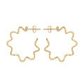 wholesale 14K gold and S925 sterling silver minimalist hoop earrings, creative earrings, factory direct wholesale-0-0