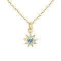 wholesale 14k gold Artini Jewelry June new fashion minimalist deep citrine peridot sky blue London blue necklace-0-7