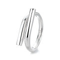 wholesale S925 Silver Cloud Tide Pavilion Fashion Geometric Minimalist Ins Niche Design Open Adjustable Ring-0-4