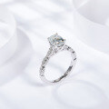 wholesale 18k Gold Plated Silver 6*8mm Oval Full Moissanite Ring, Hot Selling on TikTok Cross-Border Live Streams-0-1