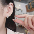 wholesale S925 Sterling Silver Minimalist Irregular Geometric Ear Clasp Ins Style Aloof and Unique Unisex Ear Accessories-0-3