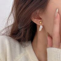 wholesale S925 Sterling Silver Gold-Plated Small Heart Stud Earrings, Korean Spring New Arrival, Versatile High-End Earrings for Women-Sterling silver