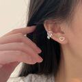 wholesale S925 Sterling Silver Water Drop Tassel Ear Clip for Women, New Korean Design, Minimalist Luxury, Cold Style Trendy Earrings-0-3