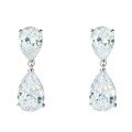 925 Silver Water Drop Earrings with High-Carbon Diamonds, Simple and Versatile Luxury Wholesale Jewelry-0-1
