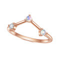 wholesale S925 Sterling Silver Gemstone Inlaid Natural Opal Ring Stacking Ring, Fashionable and Fresh Style, Light Luxury Temperament, Simple Ring-0-5