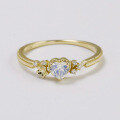 wholesale 9K Gold, Yili Jewelry's New Small Batch Design, Fresh and Princess-like Moonstone Moissanite Ring-0-1