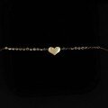 wholesale 14k Gold Imported from Korea, Smooth Ultra Mini Shiny Small Love Heart Delicate Chain 3D Hard Gold Love-0-2