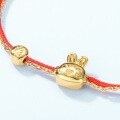 wholesale Metal material fashionable popular rabbit bracelet zodiac Year of the Rabbit red rope bracelet original design Chinese style wholesale-0-1