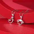 wholesale S925 Sterling Silver Chinese Zodiac Rabbit Year Birth Year Necklace for Women, Minimalist Small Luxury Collarbone Chain with Rabbit Pendant for Valentine's Day-0-2