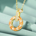 wholesale 925 Silver Bfirst Original New Chinese Style Honeysuckle Pendant Women's Versatile Niche Accessory High-End Sense Collarbone Necklace-0-1