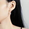 S925 Silver Moissanite Luxury Round Earrings, Factory Direct Wholesale-0-3