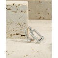 wholesale S925 Sterling Silver Korean Version Ins Minimalist Style U-Shape Women's Ear Clasps Versatile Silver Ear Accessories-0-1