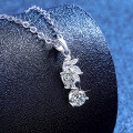 S925 Silver Moissanite Mini Pearl Necklace, Wholesale Luxury Style-0-0