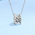 wholesale S925 Sterling Silver Classic Bull Head Necklace for Women, Inlaid with D Color Moissanite Simulated Diamond Pendant, Ready to Ship for Dropshipping-0-0