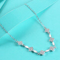 S925 Silver Exquisite Moissanite Four-Leaf Clover Bracelet, Fashionable and Versatile-0-3