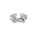 wholesale S925 sterling silver Korean-style Instagram minimalist heavy work multi-layer ring for women-0-6
