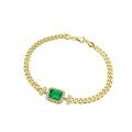 wholesale Metal Material, Zhuozhifan Jewelry New Simulated Emerald 6*8 Bracelet Simple Fashion Sense High-End Sense 1 Carat Bracelet-0-4
