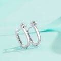 wholesale S925 Sterling Silver Moissanite Earrings for Women, Versatile Ear Clips, New Trendy Minimalist Fashion Earrings, Korean-style Hook Earrings-0-0