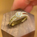 wholesale S925 sterling silver gold-plated vintage French floralins ring for women-0-2