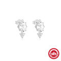 wholesale S925 Sterling Silver Diamond-Inlaid Floral Stud Earrings, Trendy and Versatile-0-10
