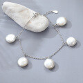 wholesale S925 Silver Baroque Freshwater Natural Pearl Necklace Set Women's French Style Niche Collarbone Chain Custom Processing-0-1
