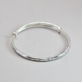 wholesale 999 Sterling Silver Rabbit Carrot Patterned Bracelet, Simple and Sweet Minimalist Jewelry, Push-Pull Design-0-6