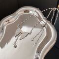 wholesale S925 Sterling Silver Heavy Workmanship Angel Wing Necklace for Women, Korean Summer New Edition Small Design Versatile Collarbone Chain-0-1