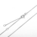 wholesale S925 Sterling Silver, Real Gold Plated Adjustable Length Hot Selling Pendant Necklace Choker Chain Factory Direct-0-2