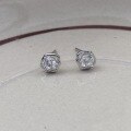 wholesale S925 Sterling Silver Fashion Zircon Forever Stud Earrings, Delicate and Fresh Earrings for Women, Hypoallergenic for Pierced Ears, Student Ear Accessories-0-2