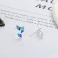 wholesale S925 Silver Cloud Tide Pavilion Fashion European and American Cross-Border Enamel Drip Glue Creative Design Internet-Famous Style Earrings Ear Studs-0-2