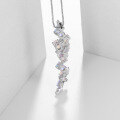 wholesale S925 silver designer-style high-end long gemstone pendant with a French romantic flair, featuring natural amethyst necklace pendant-0-2