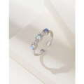 wholesale S925 Sterling Silver Open Ring for Women, New Fashionable and Unique Finger Ring with a High-End Sense, Small Design for Index Finger-0-0