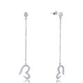 wholesale 925 Sterling Silver Diamond-Encrusted Heart Earrings for Women, Small and Exquisite, High-End Sense of Style, Fashionable Ins-Fashion Ear Accessories-0-4