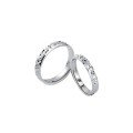 wholesale S925 Sterling Silver Yaxi Ins Diamond-Shaped Glittery Crushed Ice Ring, High-End Luxury Couple Ring, TikTok Viral Hit-0-4
