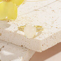 wholesale S925 Sterling Silver Hot-selling Cross-border Natural Moonstone Ring for Women, Versatile Fashion Gold-colored Band, Niche Luxury Hand Jewelry-0-2