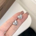 wholesale S925 Sterling Silver Korean Ins Style Minimalist Vintage Thai Silver Bow Earrings for Women-0-1