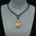 wholesale Gold Plated 925 Silver High-Carbon Steel Shakyamuni Buddha Mandala Pagoda Pendant-0-3