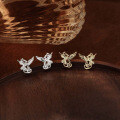 999 Silver Phoenix Rebirth Stud Earrings, 2025 New Small-Batch Elegant Women's Earrings-0-0